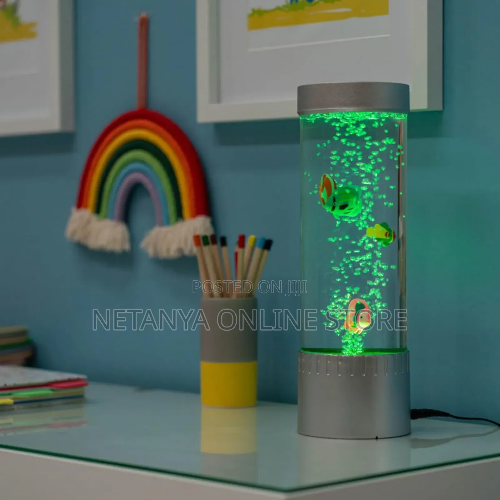Aquatic Bubble Fish Table Lamp