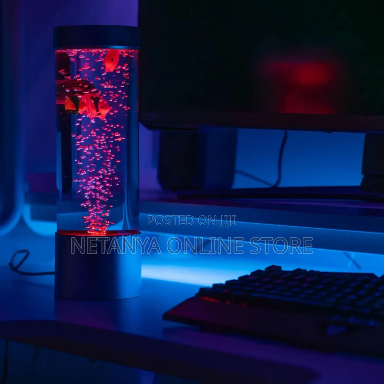 Aquatic Bubble Fish Table Lamp