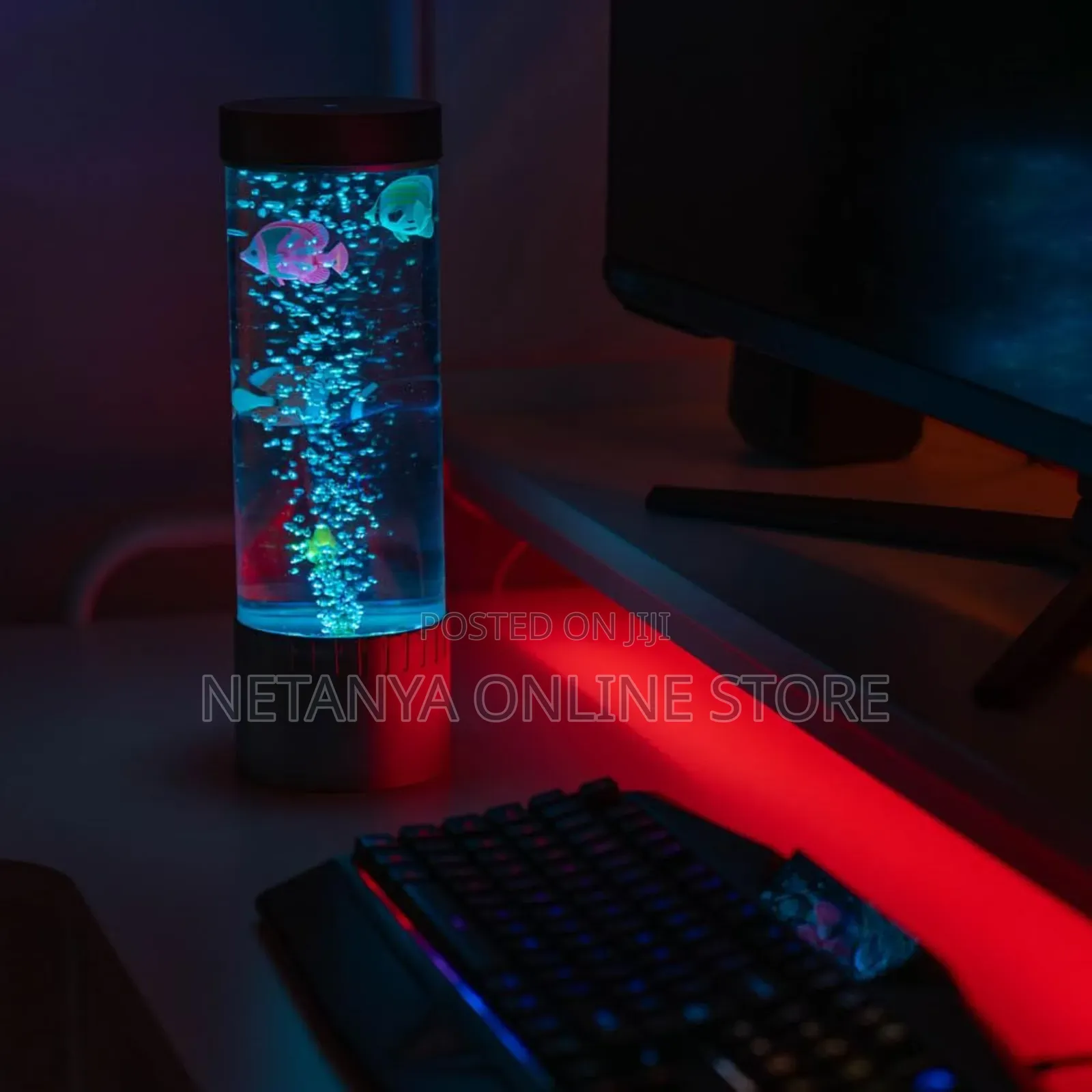 Aquatic Bubble Fish Table Lamp