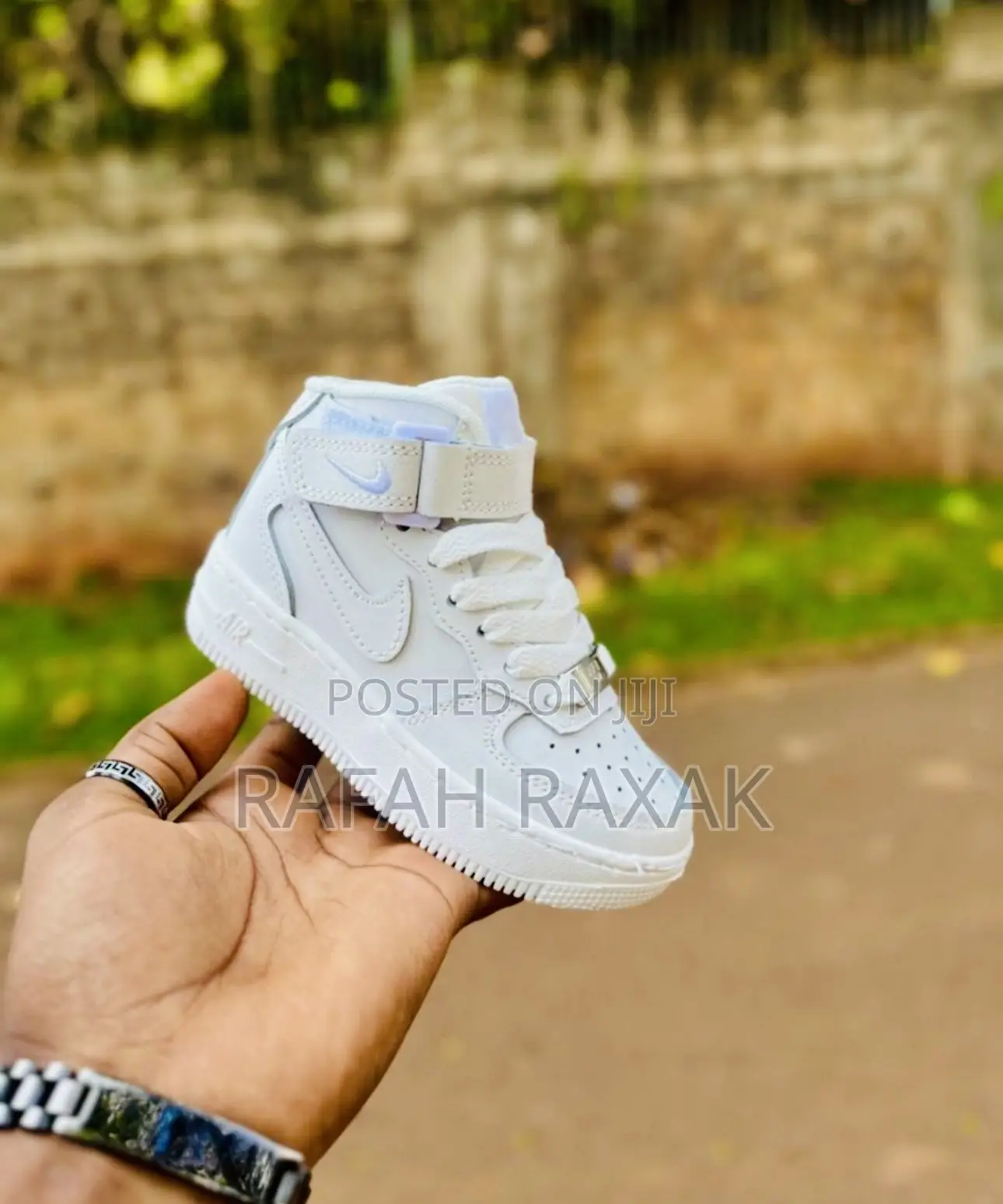 Original Kid’S Triple White Nike Air Force 1 High Kid’S Shoe