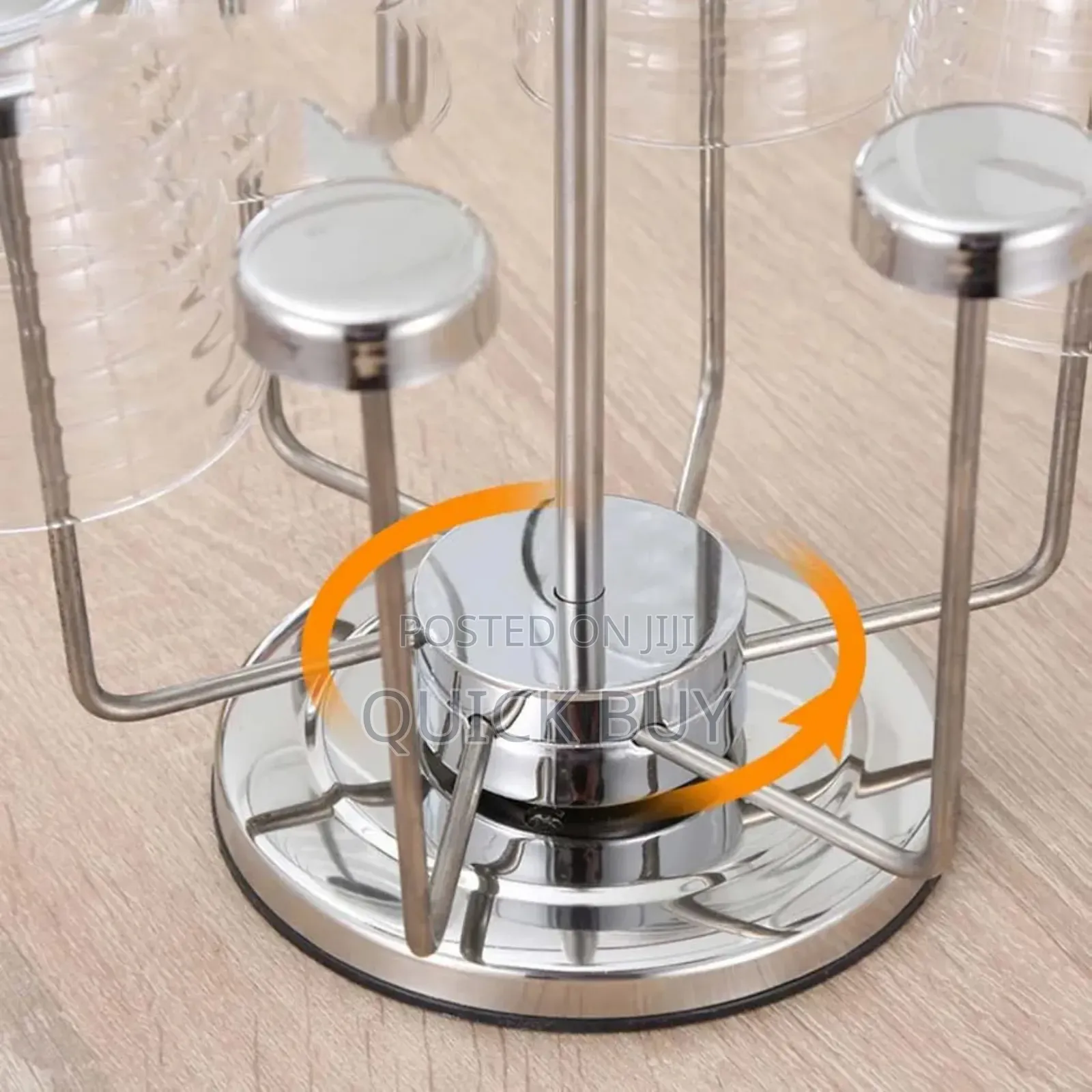 Rotating Stainless Steel Glasses (6pcs)