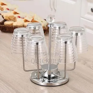 Rotating Stainless Steel Glasses (6pcs)