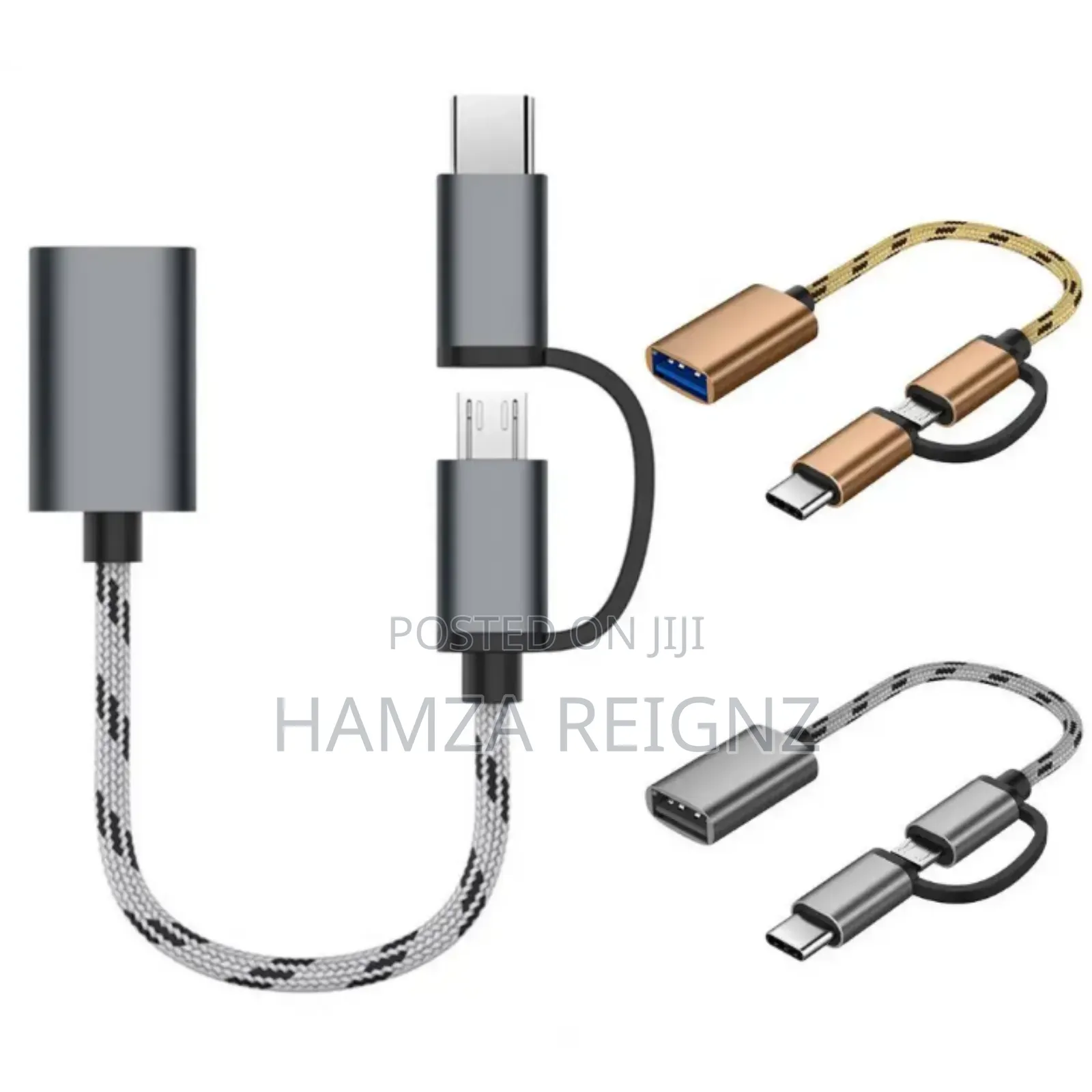 Hb Plus 2 in 1 Otg Adapter Cable Micro Usb and Type C