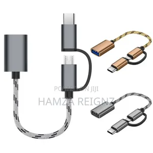 Hb Plus 2 in 1 Otg Adapter Cable Micro Usb and Type C