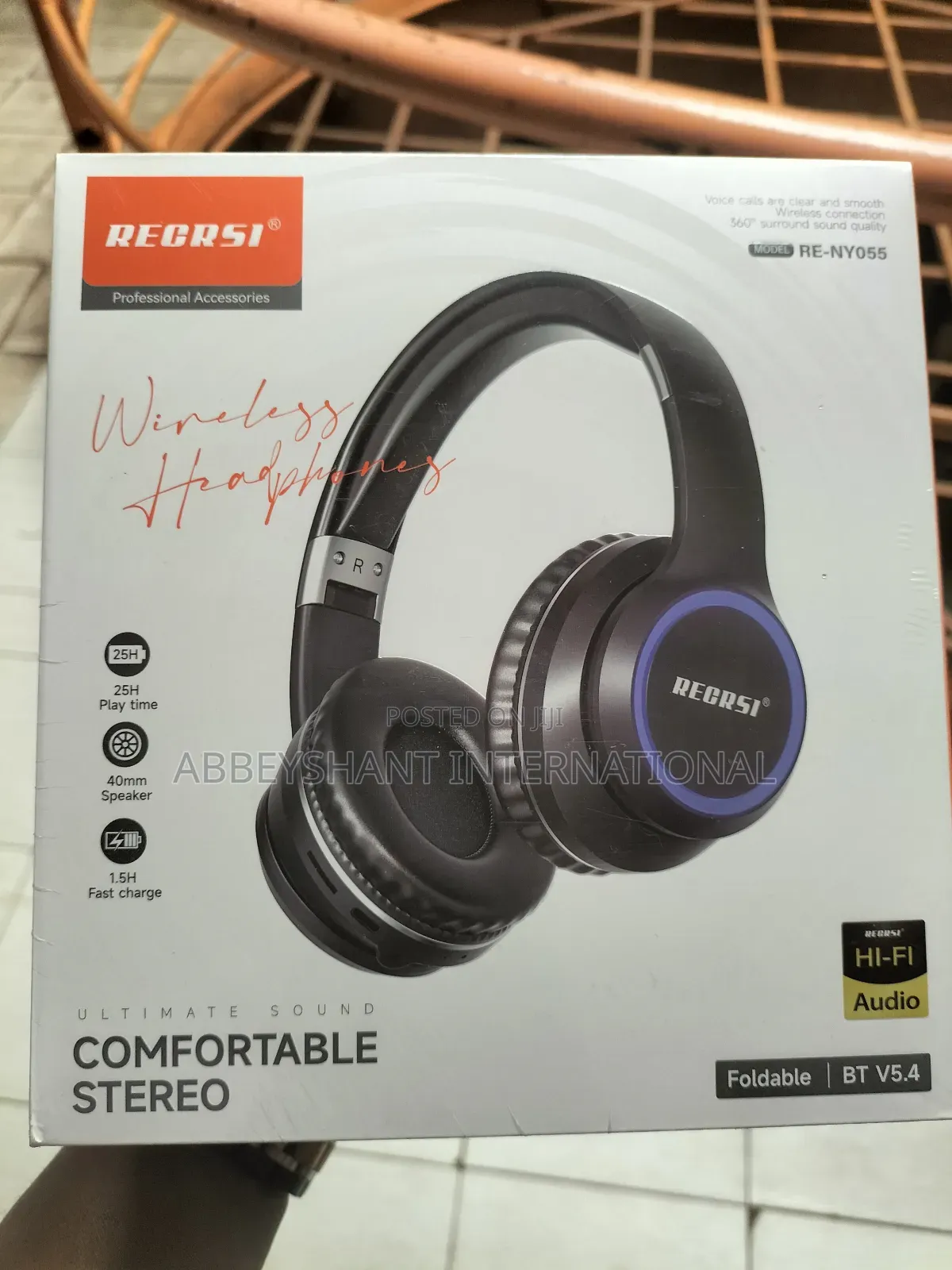 Recrsi Headphones Brand Wireless Headphones, Model Re-Ny055.
