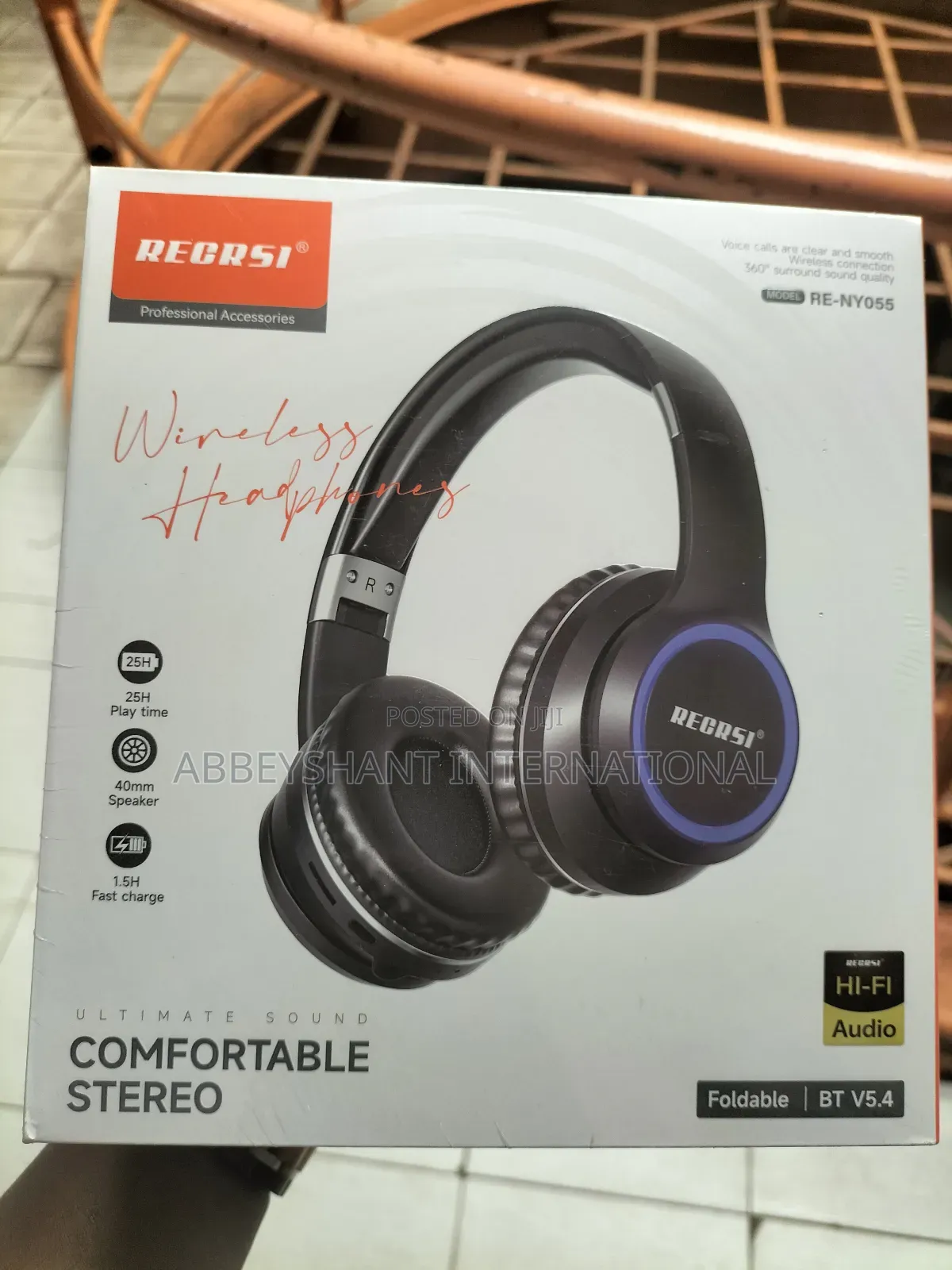 Recrsi Headphones Brand Wireless Headphones, Model Re-Ny055.