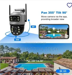 4g Dual Lens Smart Camera-8mp Waterproof, Night Vision V380