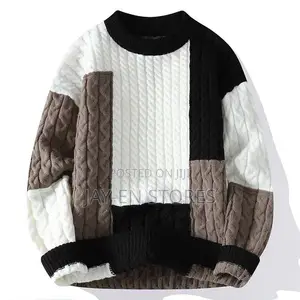 Multi Color Brown, White ,Black Sweater