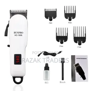 Runpro Professional Hair Rechargeable Clipper Wireless