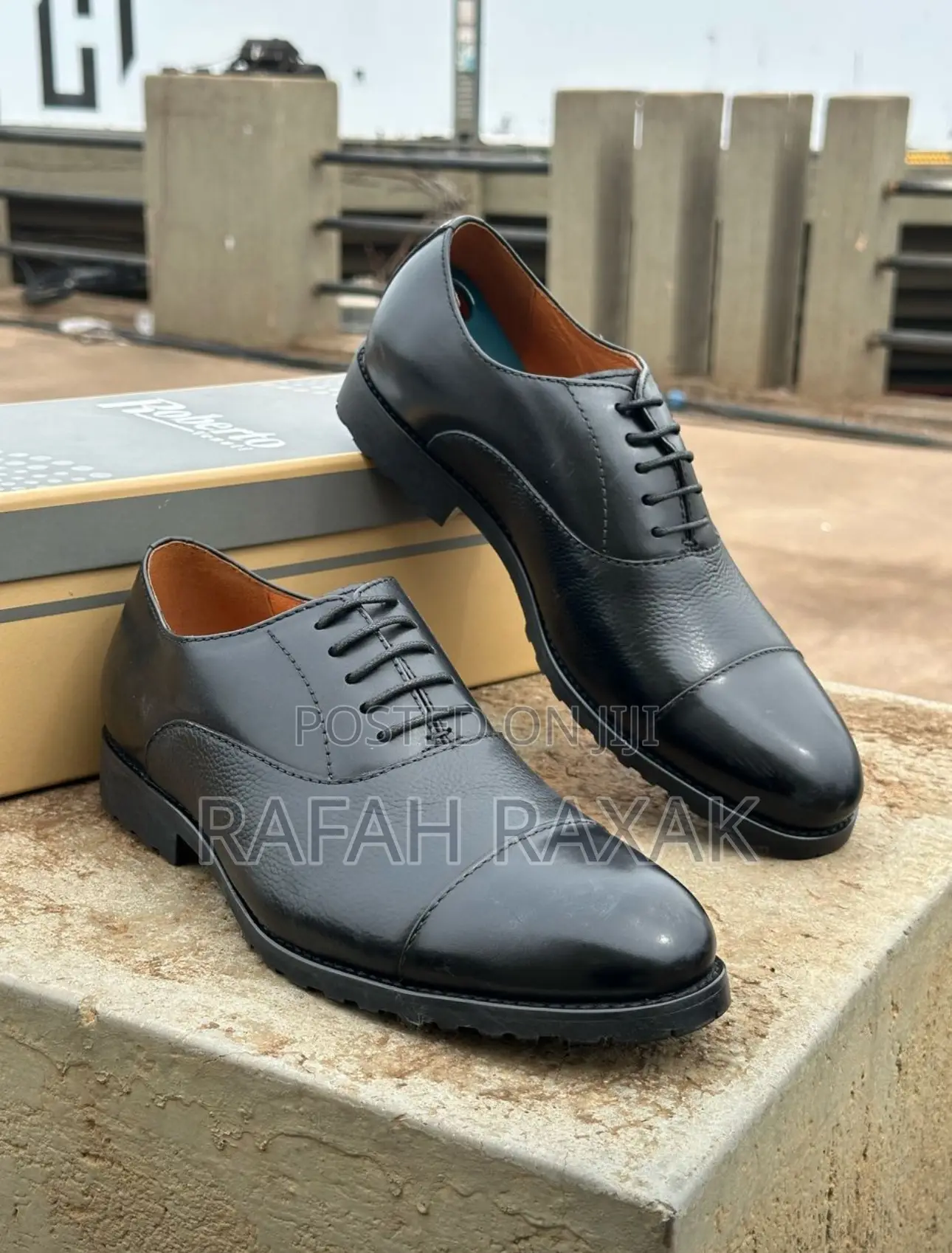 Original Black Ambrogio Italian Gentle Lace Up Shoes