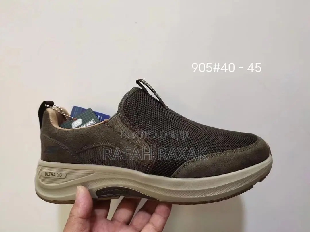 Original Brown Skechers Go Walk Ultra Outdoor Sneakers