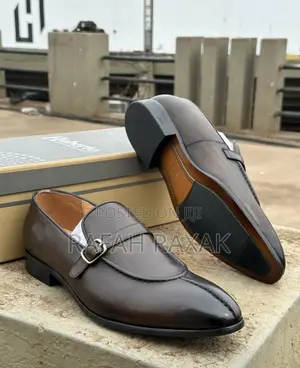 Original Ambrogio Italian Monk Strap Point Gentle Loafers
