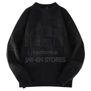 Plain Colored Black Sweater