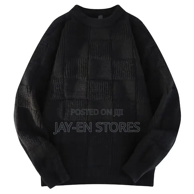 Plain Colored Black Sweater