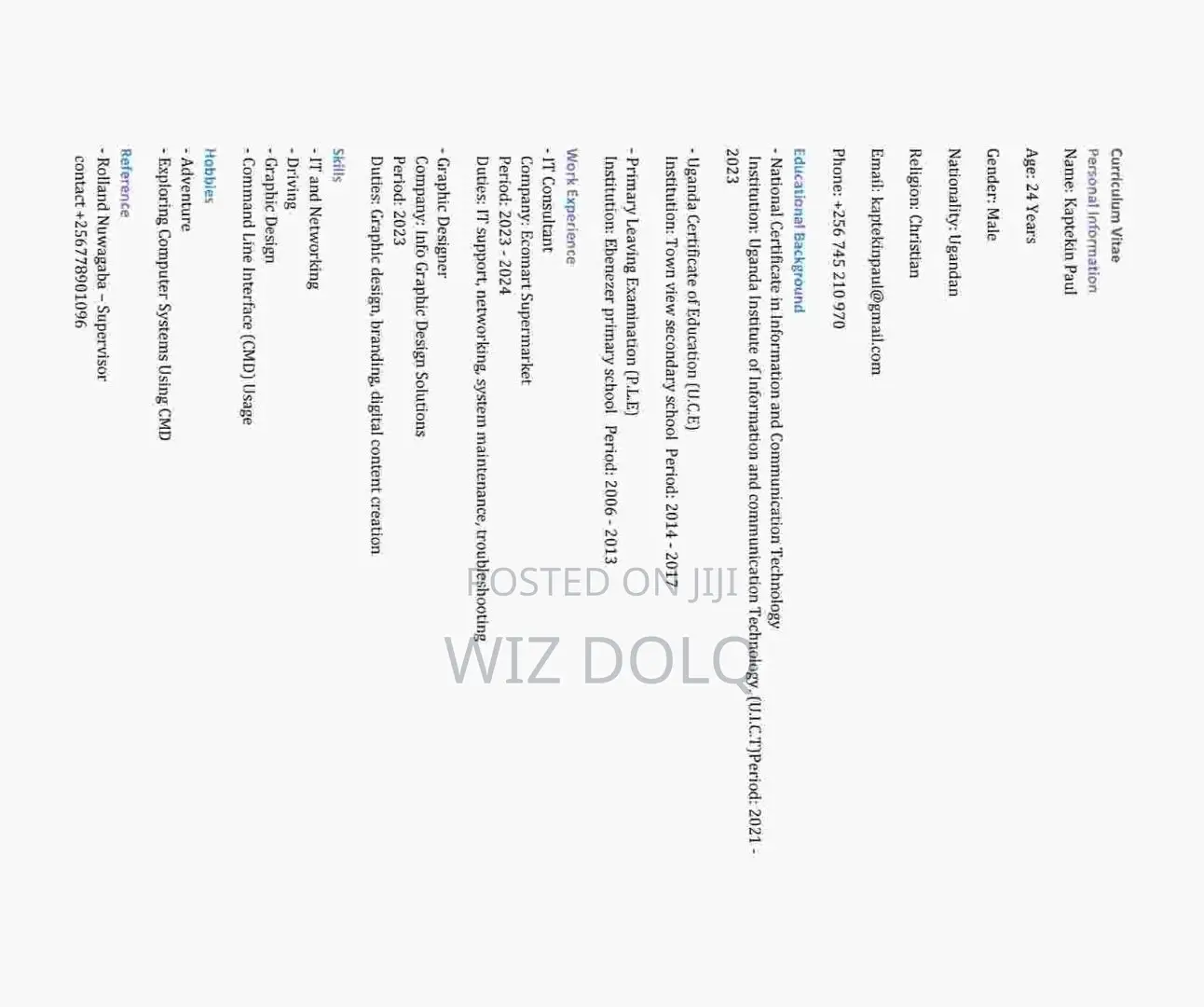 Computing It Cv