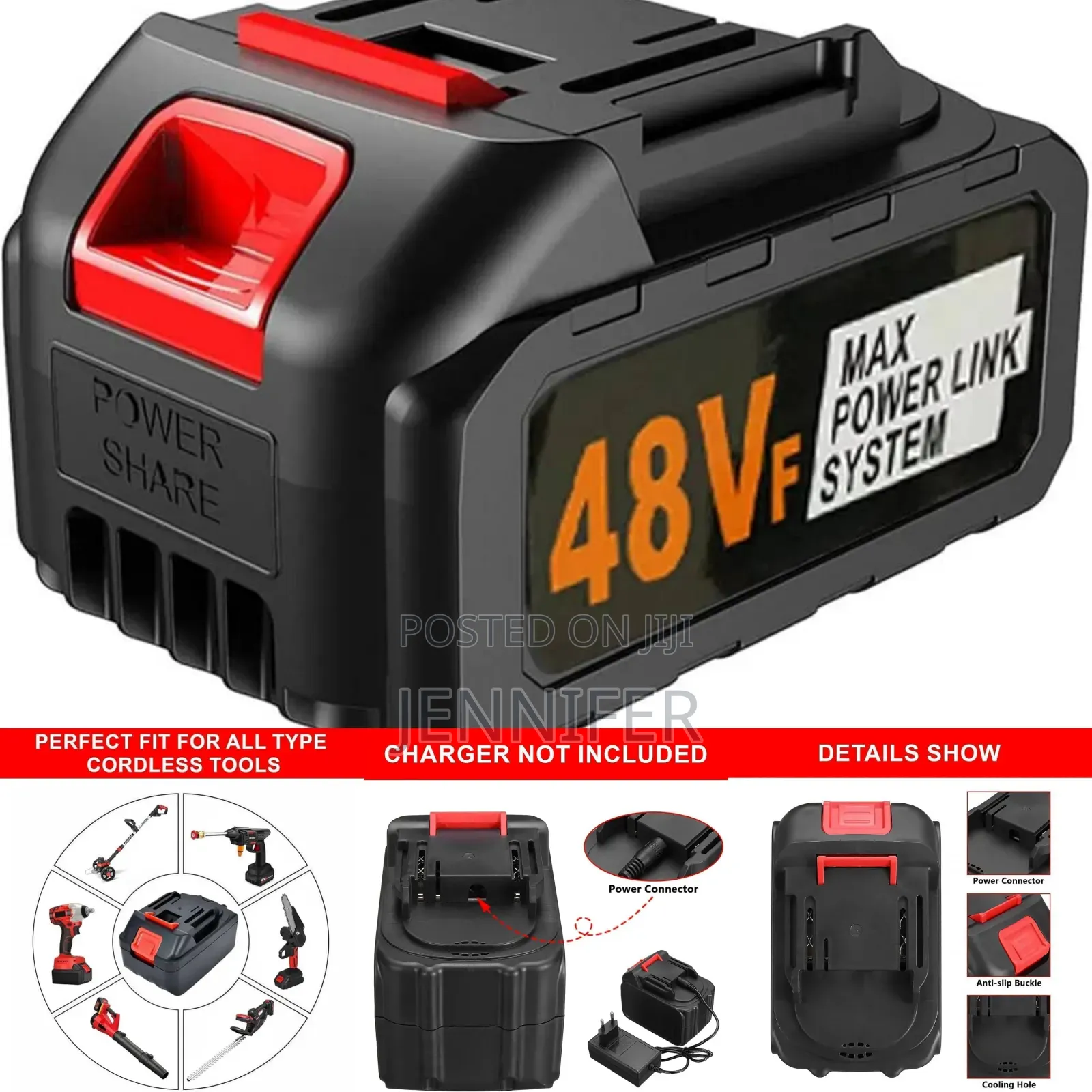 48v Replacement Rechargeable Battery for Car Washers,Drills