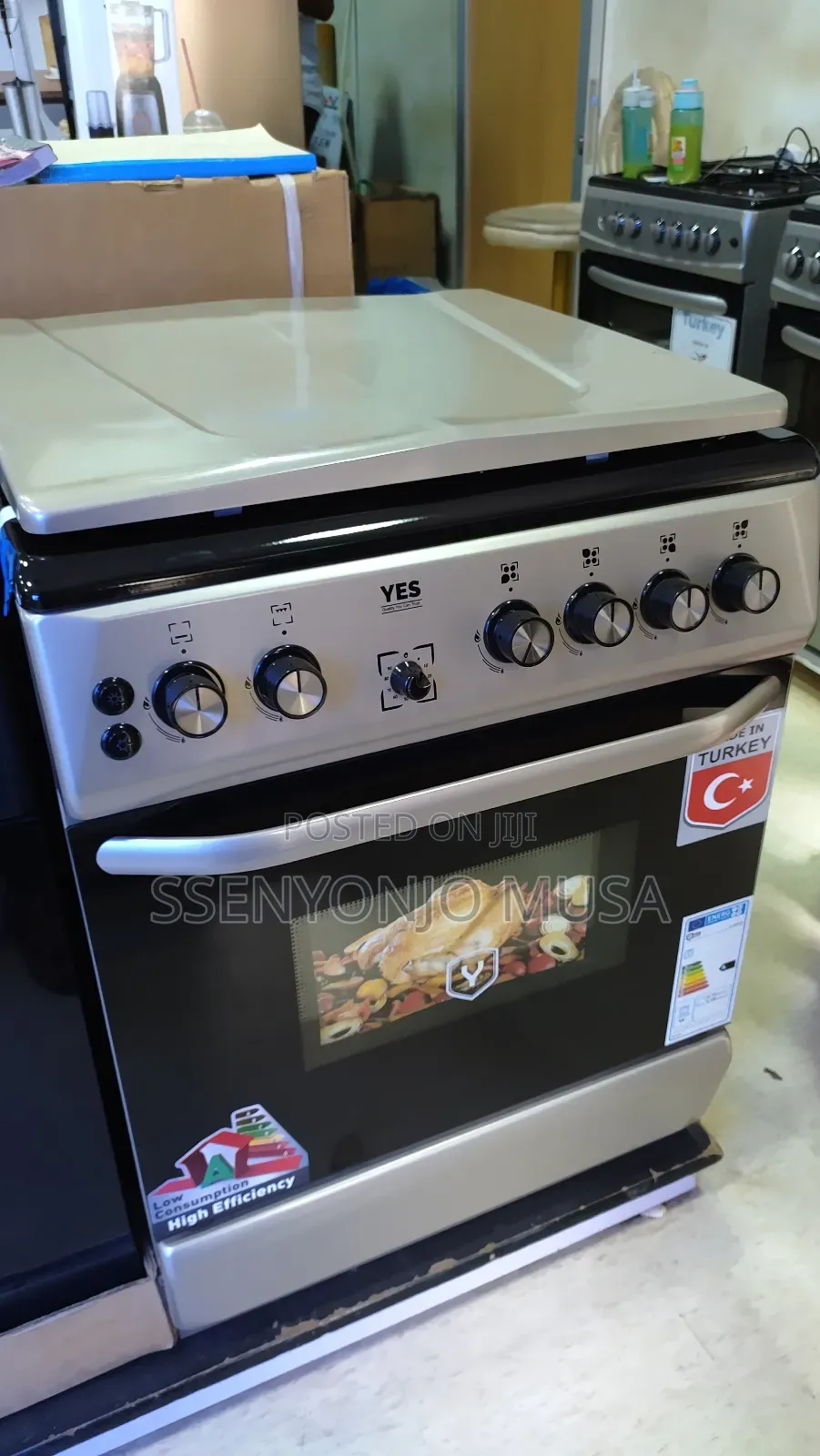 Yes Cooker 60x60cm Fully Gas - 4 Gas Burner Oven -