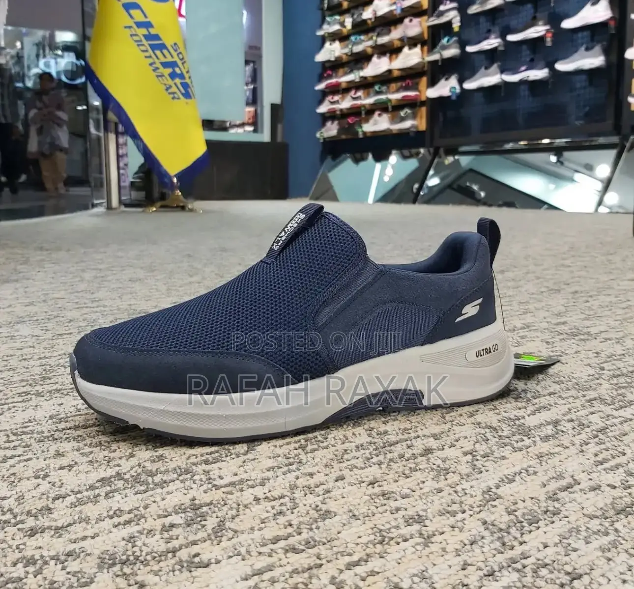 Original Navy Blue Skechers Go Walk Ultra Go Outdoor Sneaker