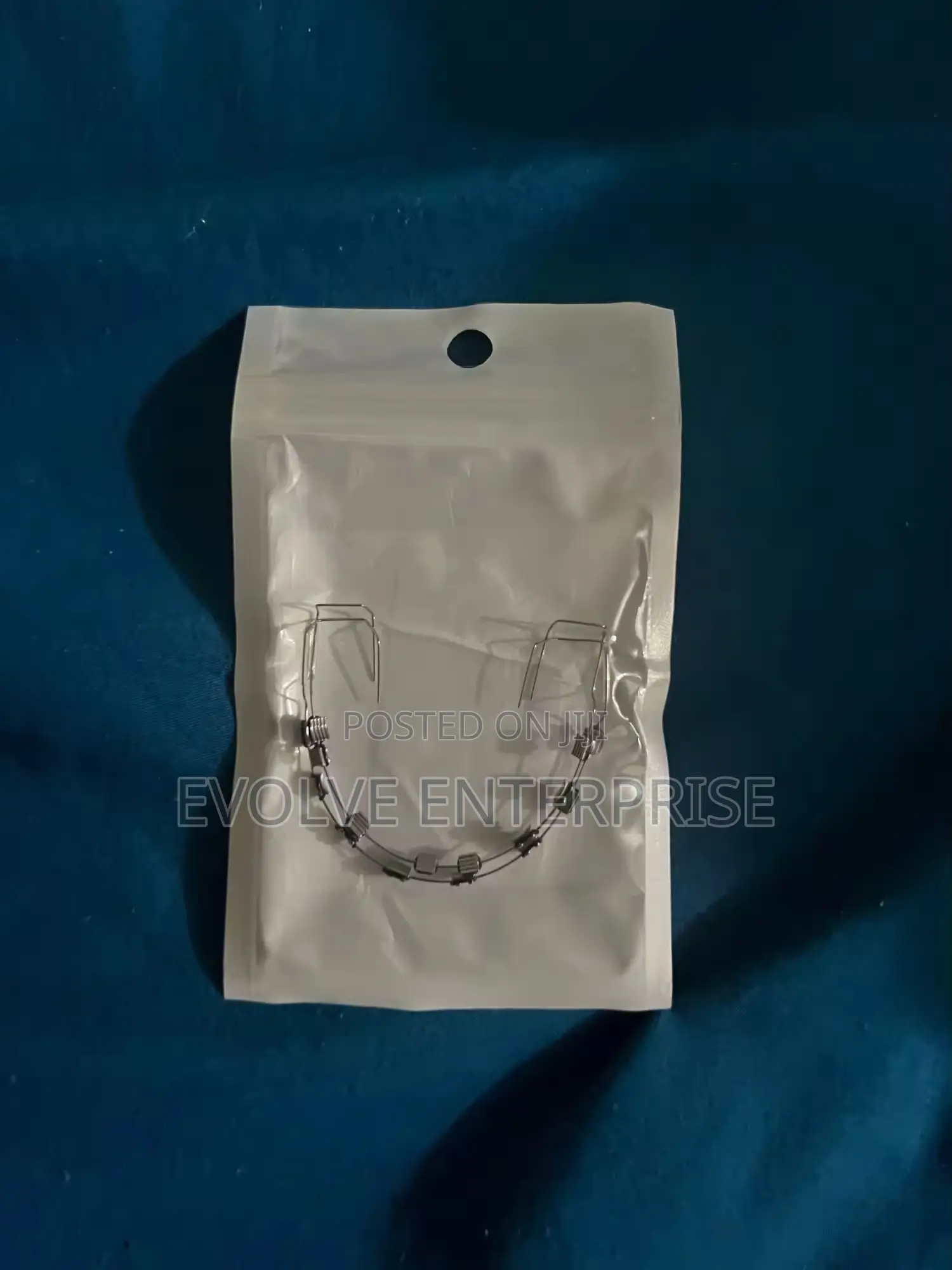1pair Colorful Temporary Tooth Braces With Metal Wires