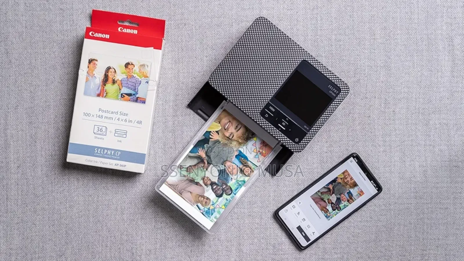 Canon Selphy Cp1500 Portable Photo Printer - Black