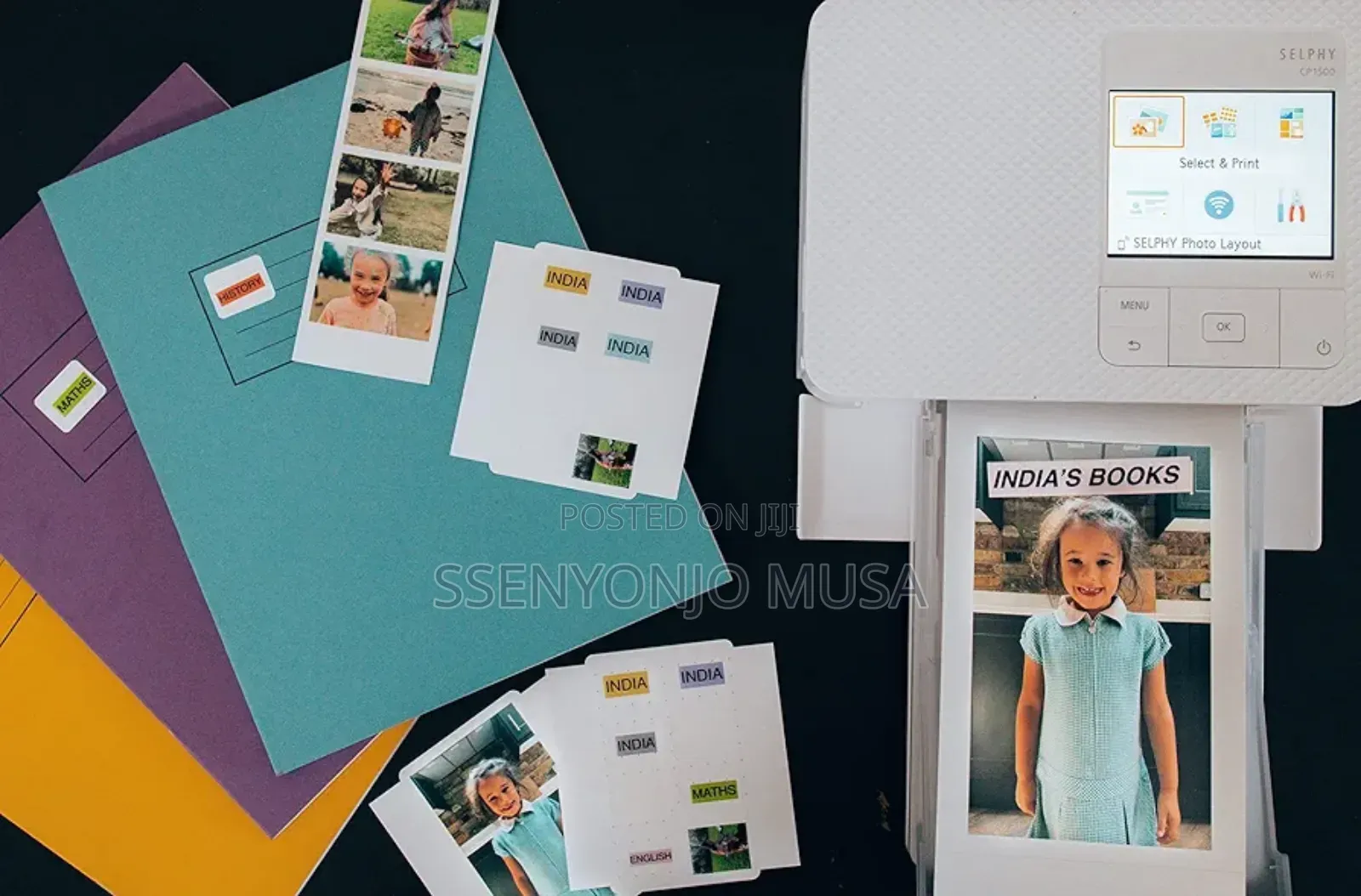 Canon Selphy Cp1500 Portable Photo Printer - Black