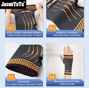 1 PCS Sports Wrist Compression Sleeves Hand Support Brace