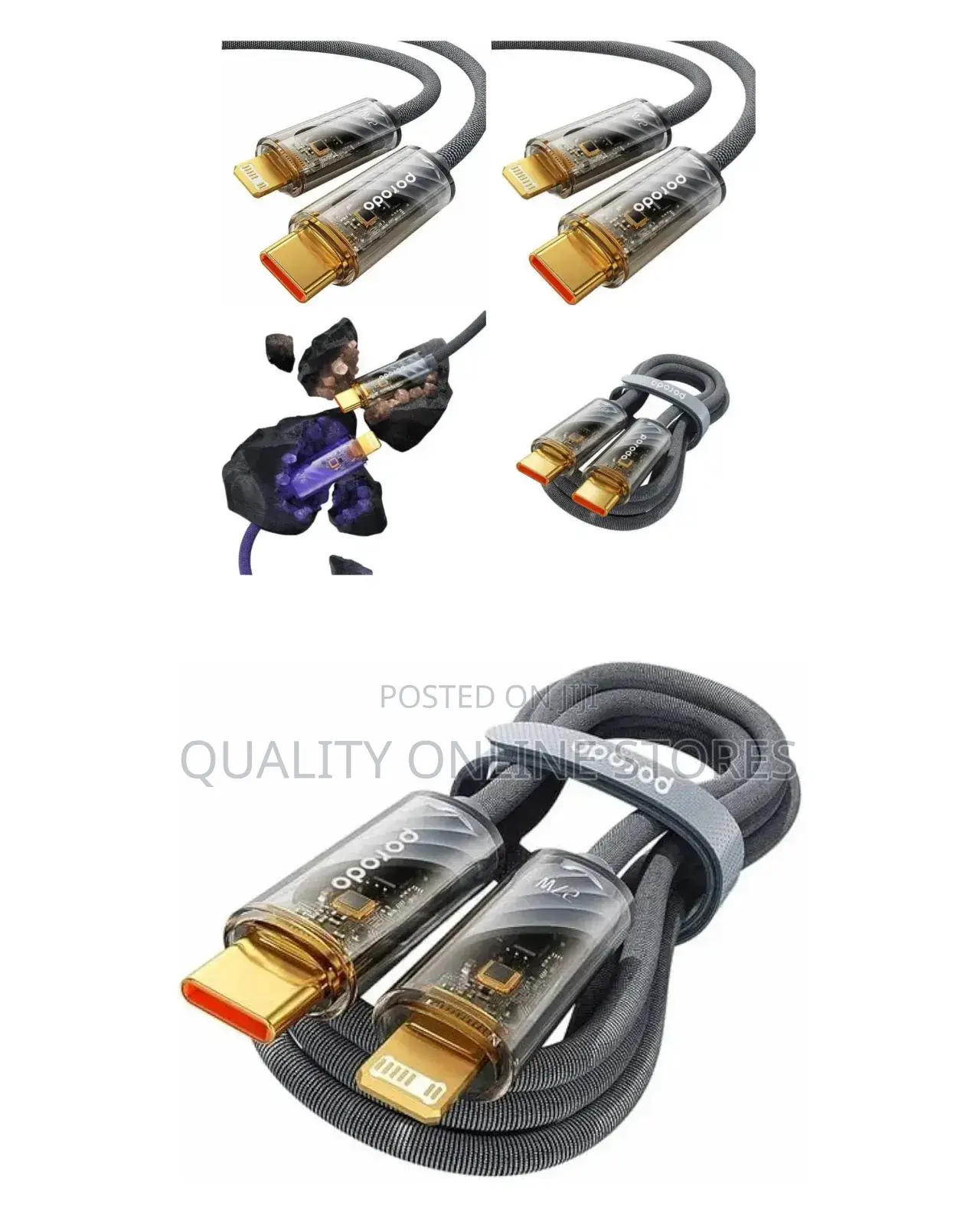 Porodo Transparent Cable