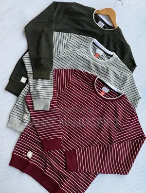 Long Sleeved Stripped Heavy Tshirts