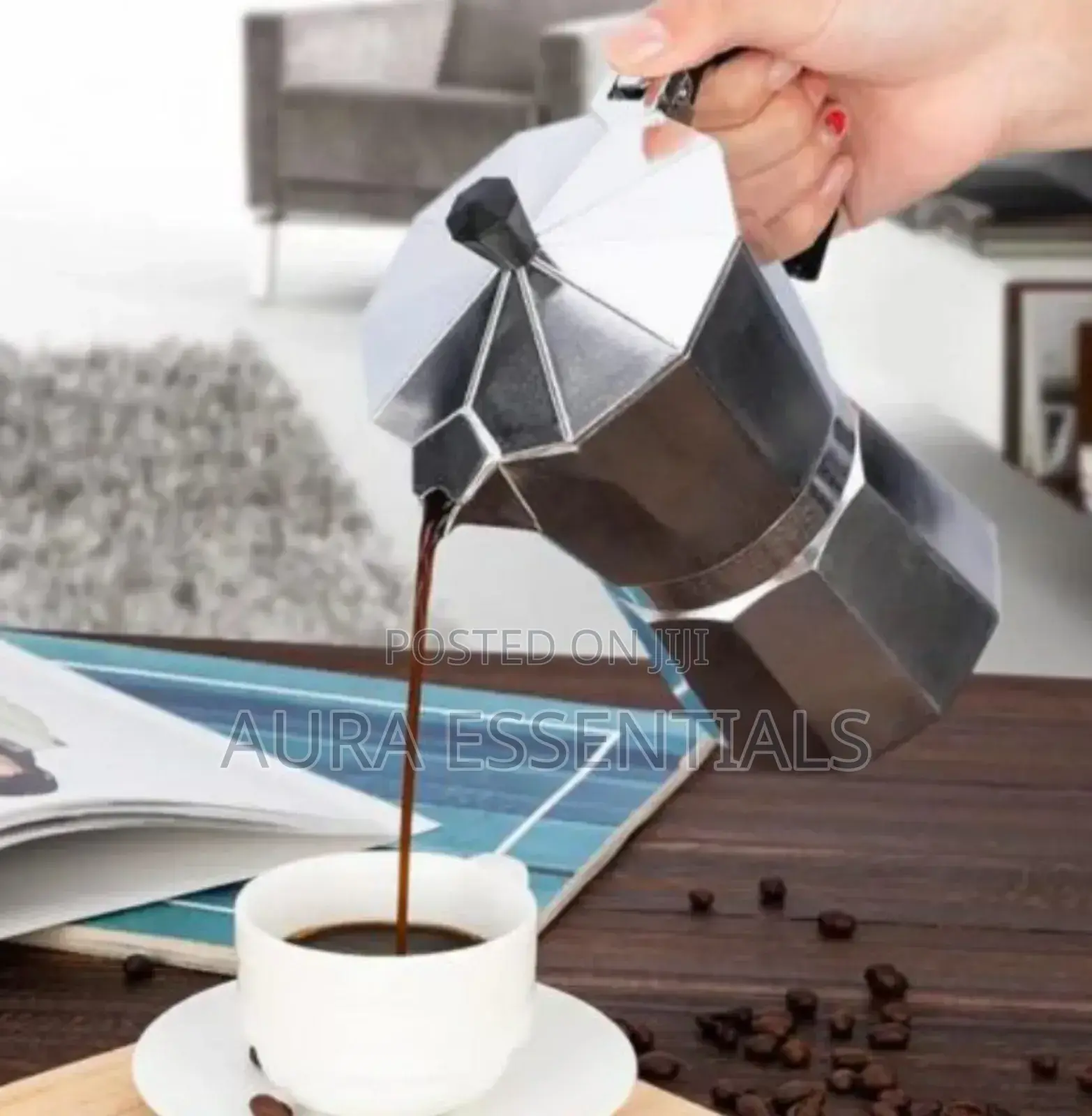 Coffee Maker Moka Pot Top Expresso Latte Percolator 300ml