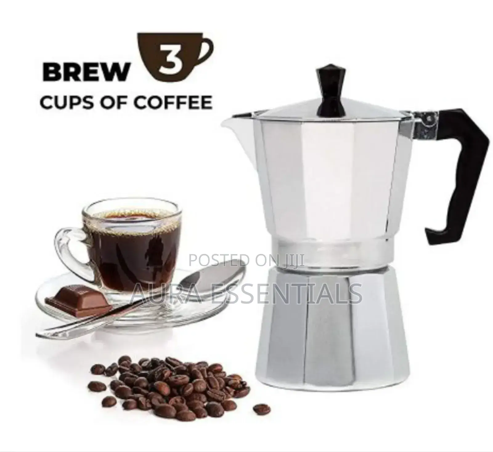 Coffee Maker Moka Pot Top Expresso Latte Percolator 300ml