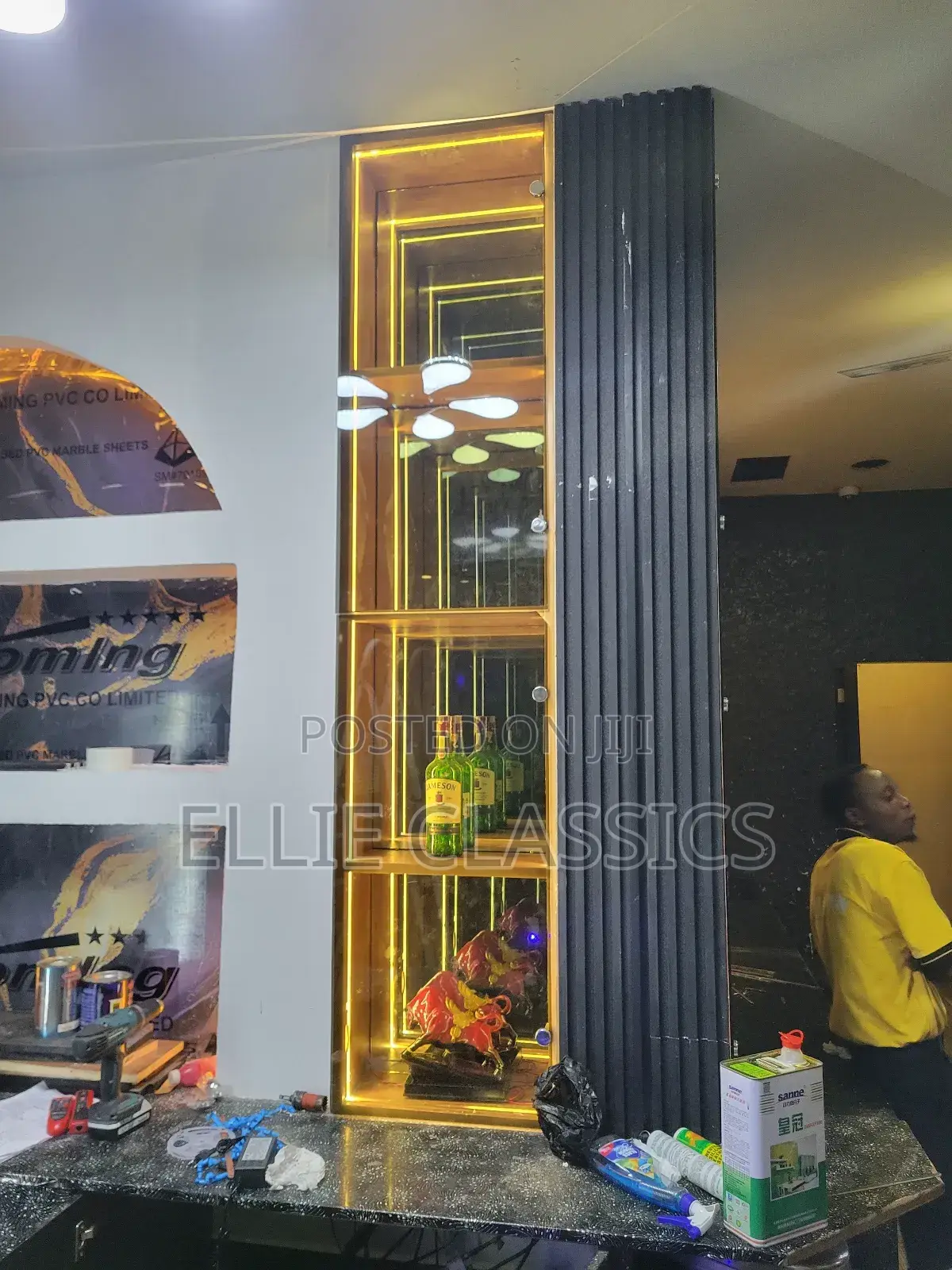 Reflecting Glass Cabinet
