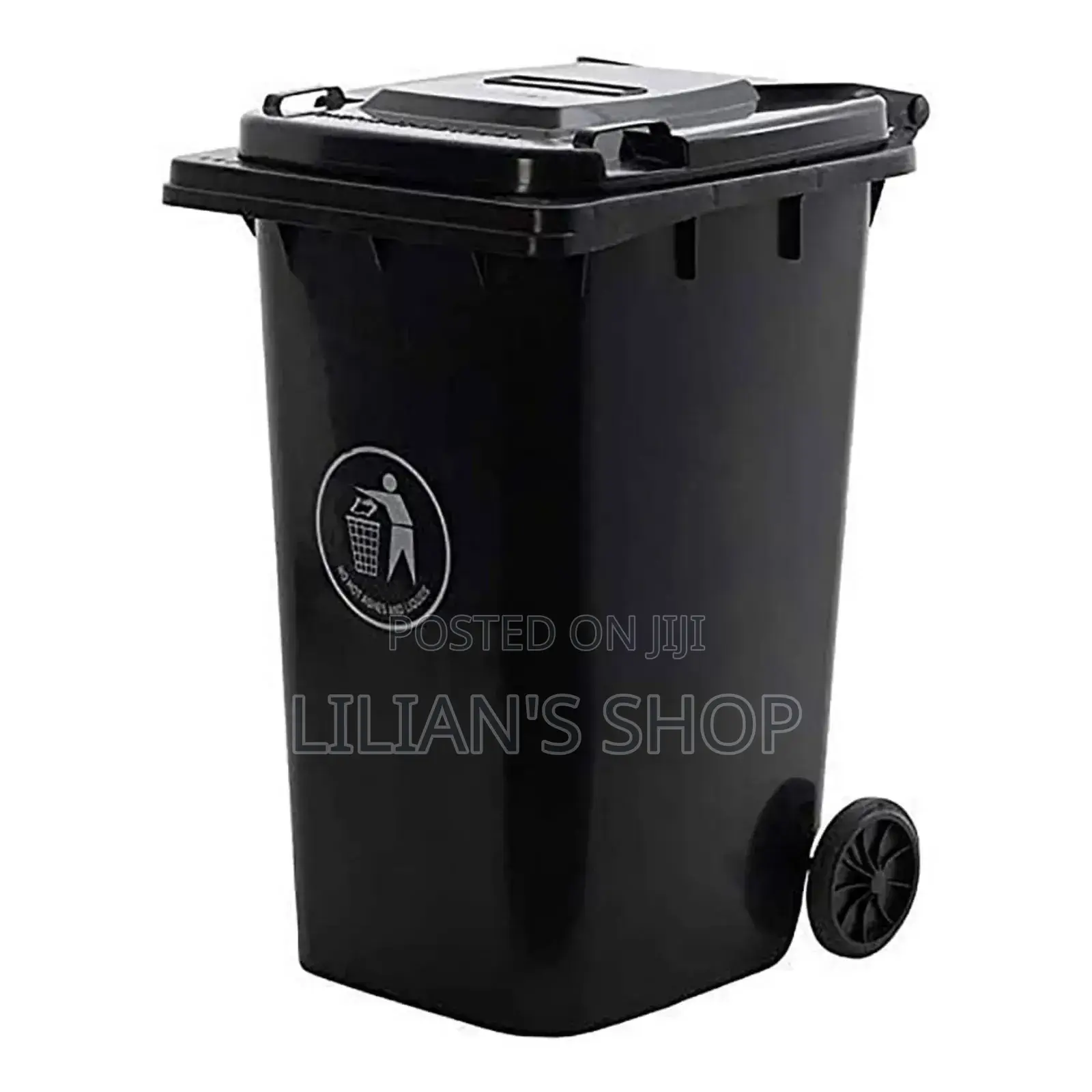240l Plastic Outdoor Waste Bin With Wheels