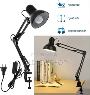 Multi-Joint Desk Lamp With Metal Clamp Base