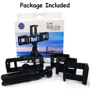 3 in 1 Tripod Adjustable Photography With 3 Phone Holder