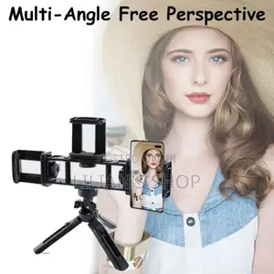 3 in 1 Tripod Adjustable Photography With 3 Phone Holder