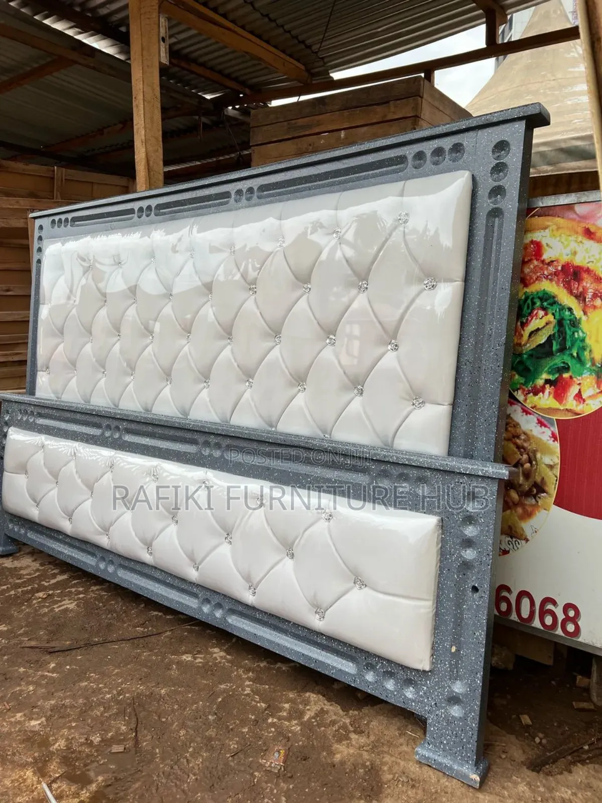 6by6 Leather Bed
