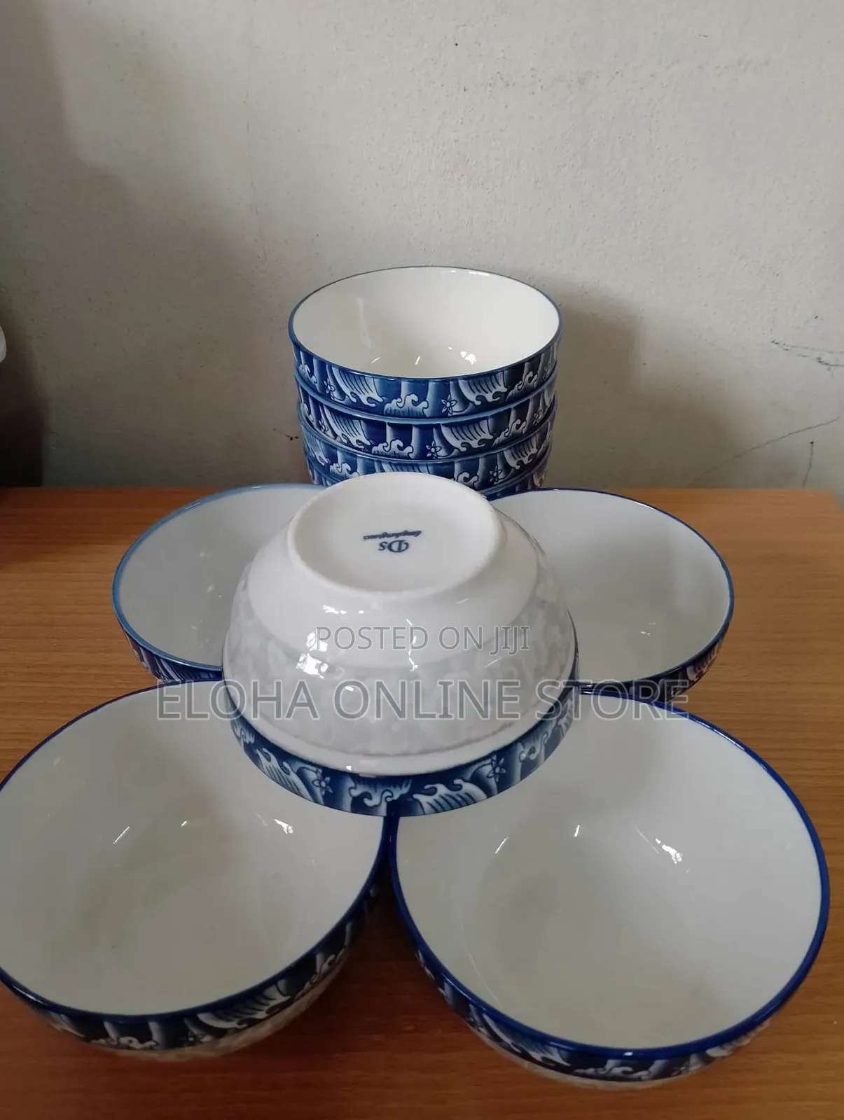 6pcs Set of Ceramic Soup Salad Bowls
