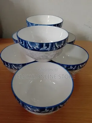 6pcs Set of Ceramic Soup Salad Bowls