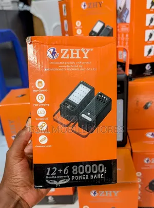 Zhy 80000mah High Capacity Fast Charging 22.5w Powerbank