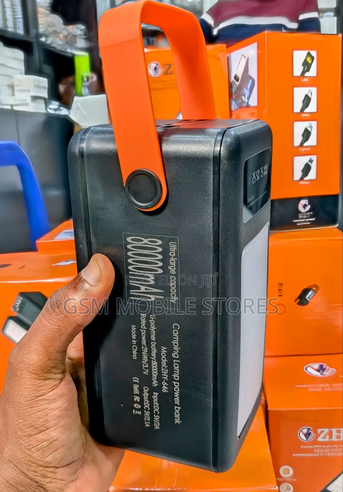 Zhy 80000mah High Capacity Fast Charging 22.5w Powerbank