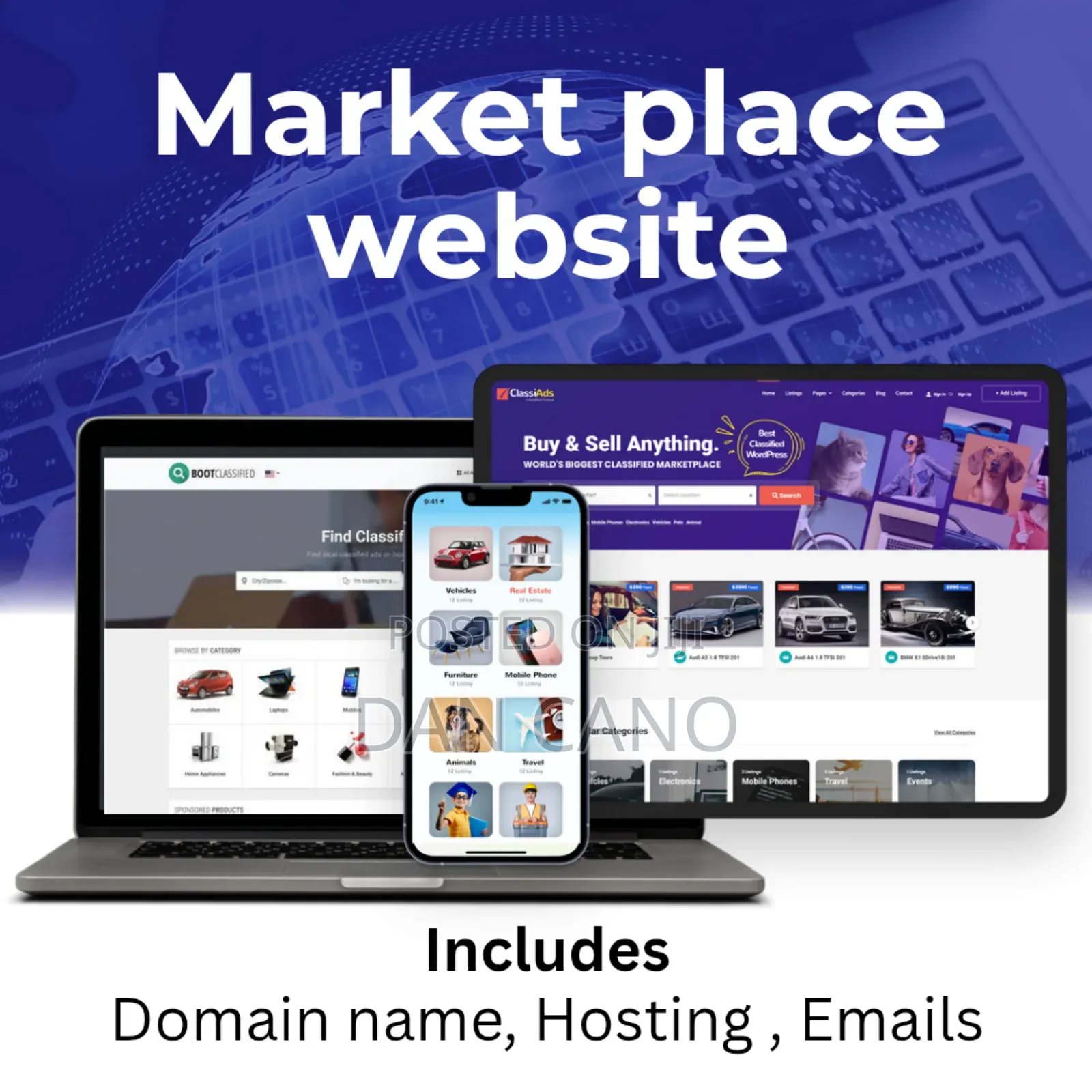 Market Place Website Design, Classified Ad Web Design