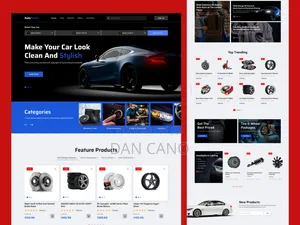 Car Spare Parts Web Design With Web Hosting