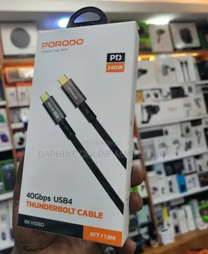 Porodo 40gbps Usb4 Thunderbolt Cable