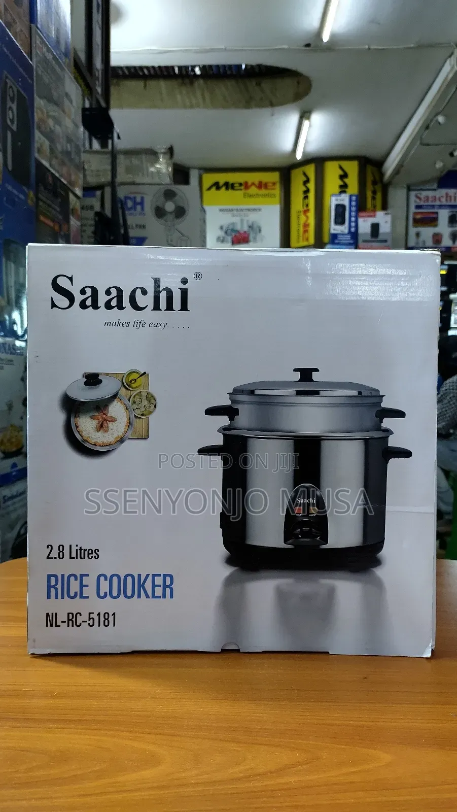 Saachi 2.8l Rice Cooker With Steamer - Nl-Rc-5181