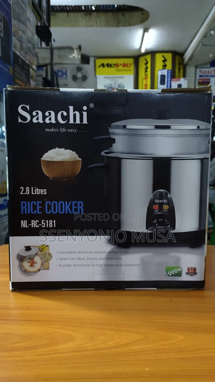 Saachi 2.8l Rice Cooker With Steamer - Nl-Rc-5181