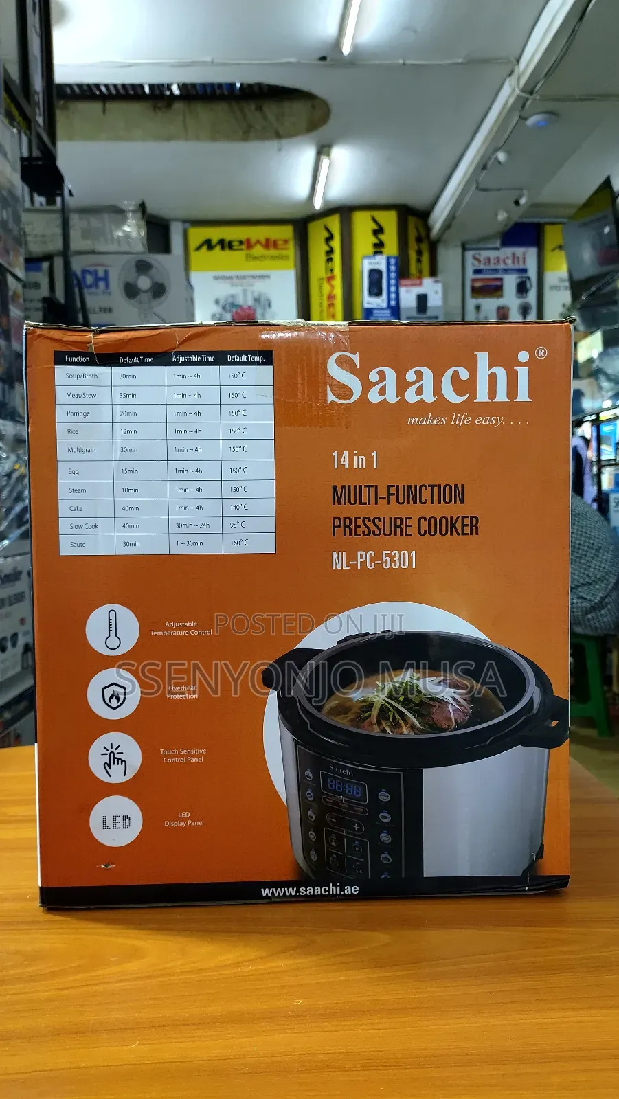 Saachi 14-in-1 Pressure Cooker - 5l, 900w, Nl-Pc-5301