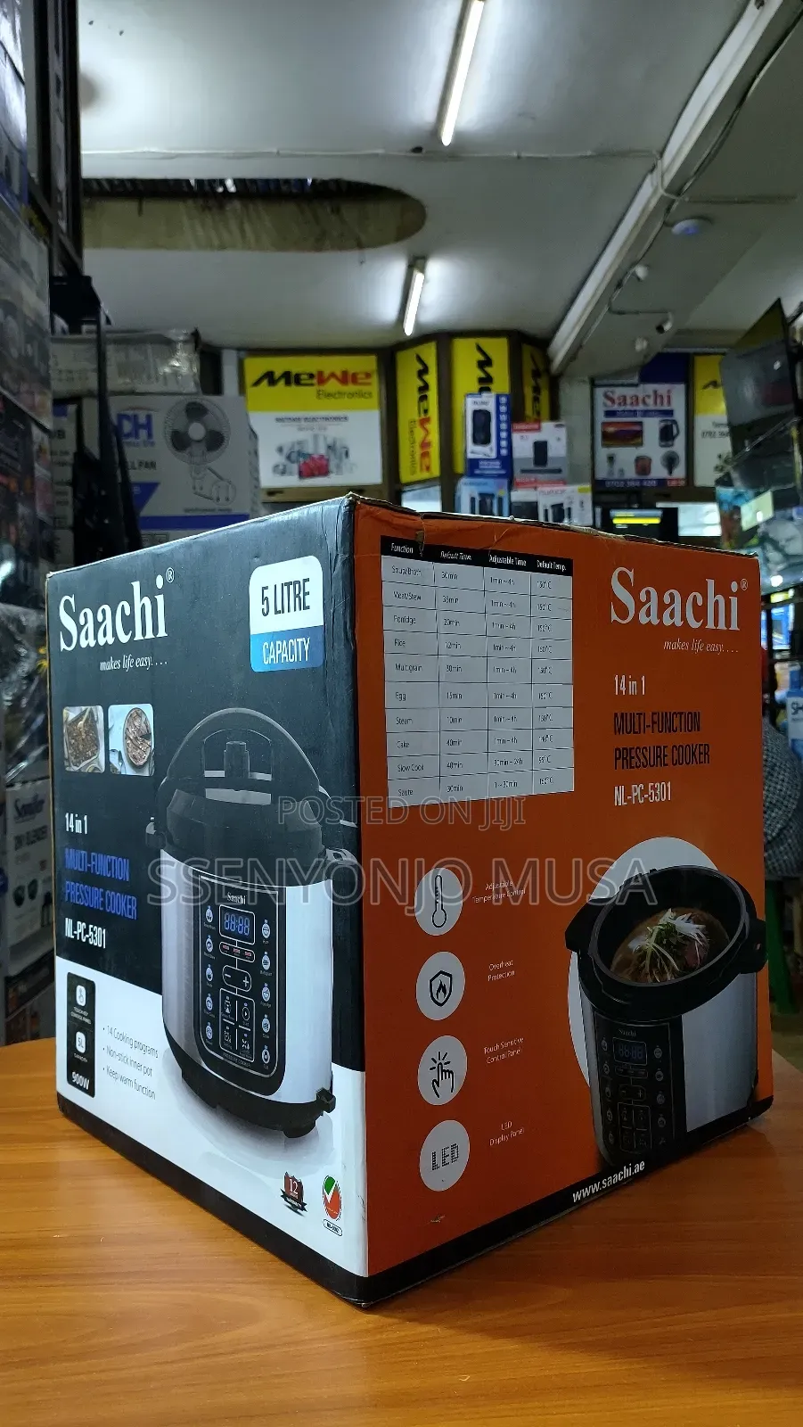 Saachi 14-in-1 Pressure Cooker - 5l, 900w, Nl-Pc-5301