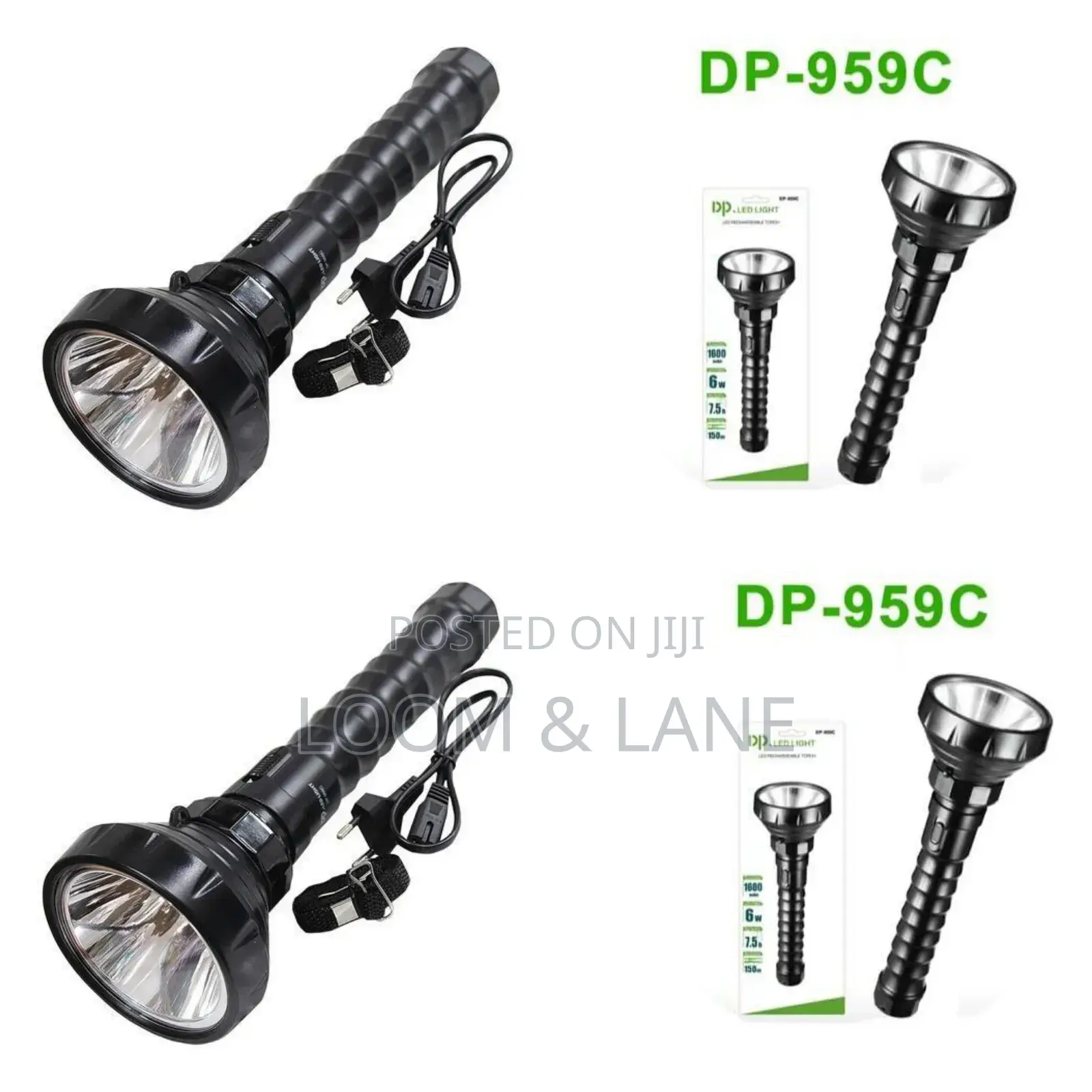 Dp-Led Rechargeable Torch Flashlight