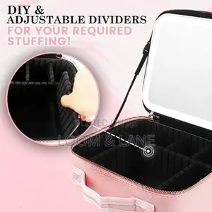Travel Makeup Organiser Bag With Mirror