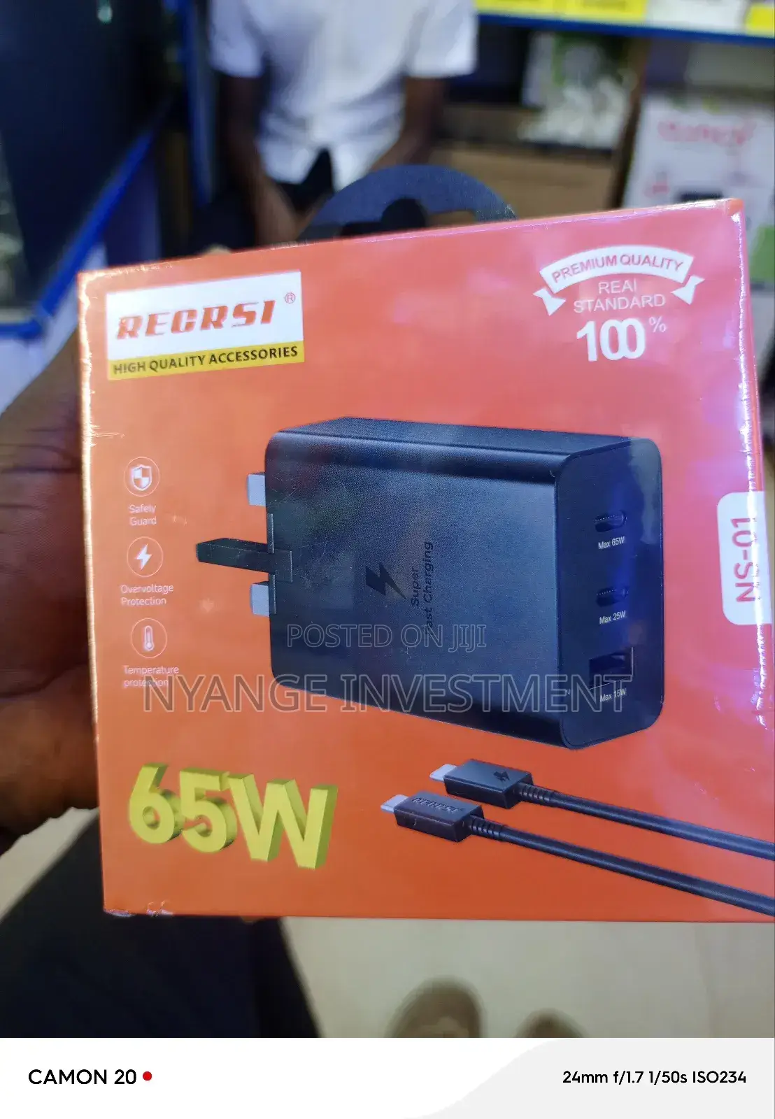 Recrsi Phone Adoptor and Charger. Phone Charger C to C